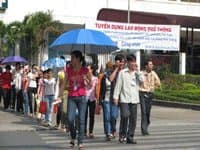 Nhu cầu lao động phổ thông giảm