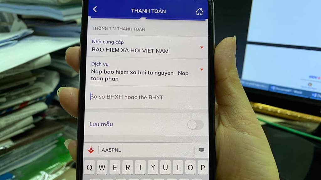 Đóng tiền BHXH trực tuyến