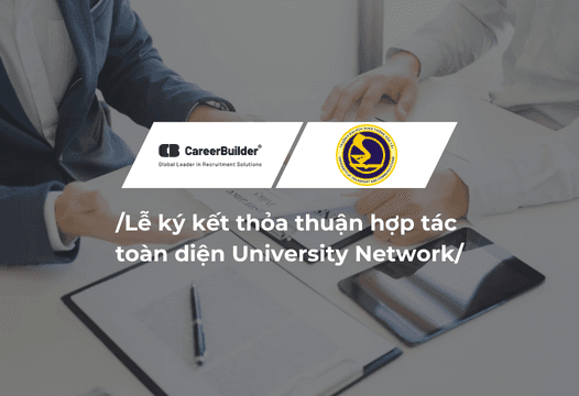 Lễ ký kết thỏa thuận hợp tác tài trợ Cổng thông tin việc làm và Phần mềm Review UTC 360