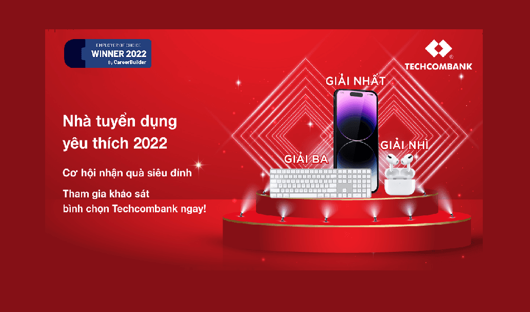 Techcombank trở lại đường đua 'Nhà tuyển dụng yêu thích 2022'