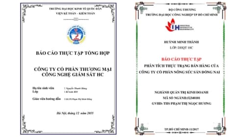 Gợi ý cách trình bày báo cáo thực tập hoàn hảo nhất