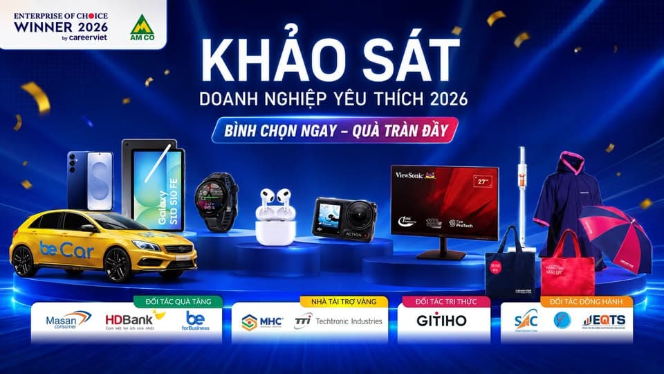 CHỈ CÒN 1 THÁNG: ĐỪNG BỎ LỠ CƠ HỘI BÌNH CHỌN "DOANH NGHIỆP YÊU THÍCH 2026"