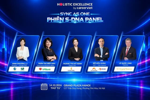 Holistic Excellence S-DNA 2026: 6 Gương Mặt Diễn Giả Quyền Lực Tại Hà Nội