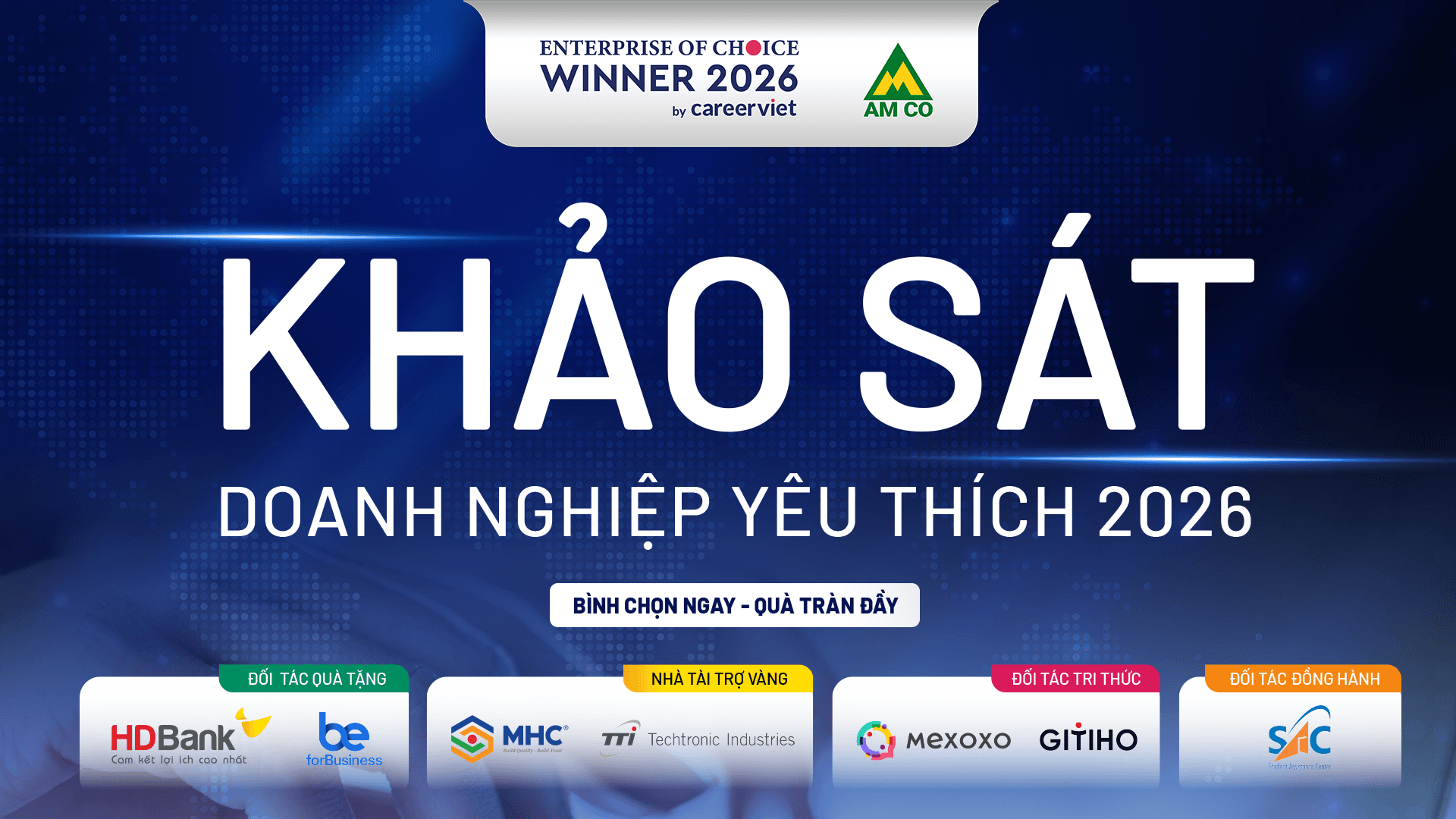 CAREERVIET KHỞI ĐỘNG KHẢO SÁT “DOANH NGHIỆP YÊU THÍCH 2026”