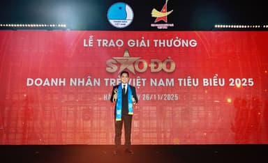 Tổng Giám đốc CareerViet ghi dấu ấn tại giải thưởng Sao Đỏ - Doanh nhân trẻ 2025